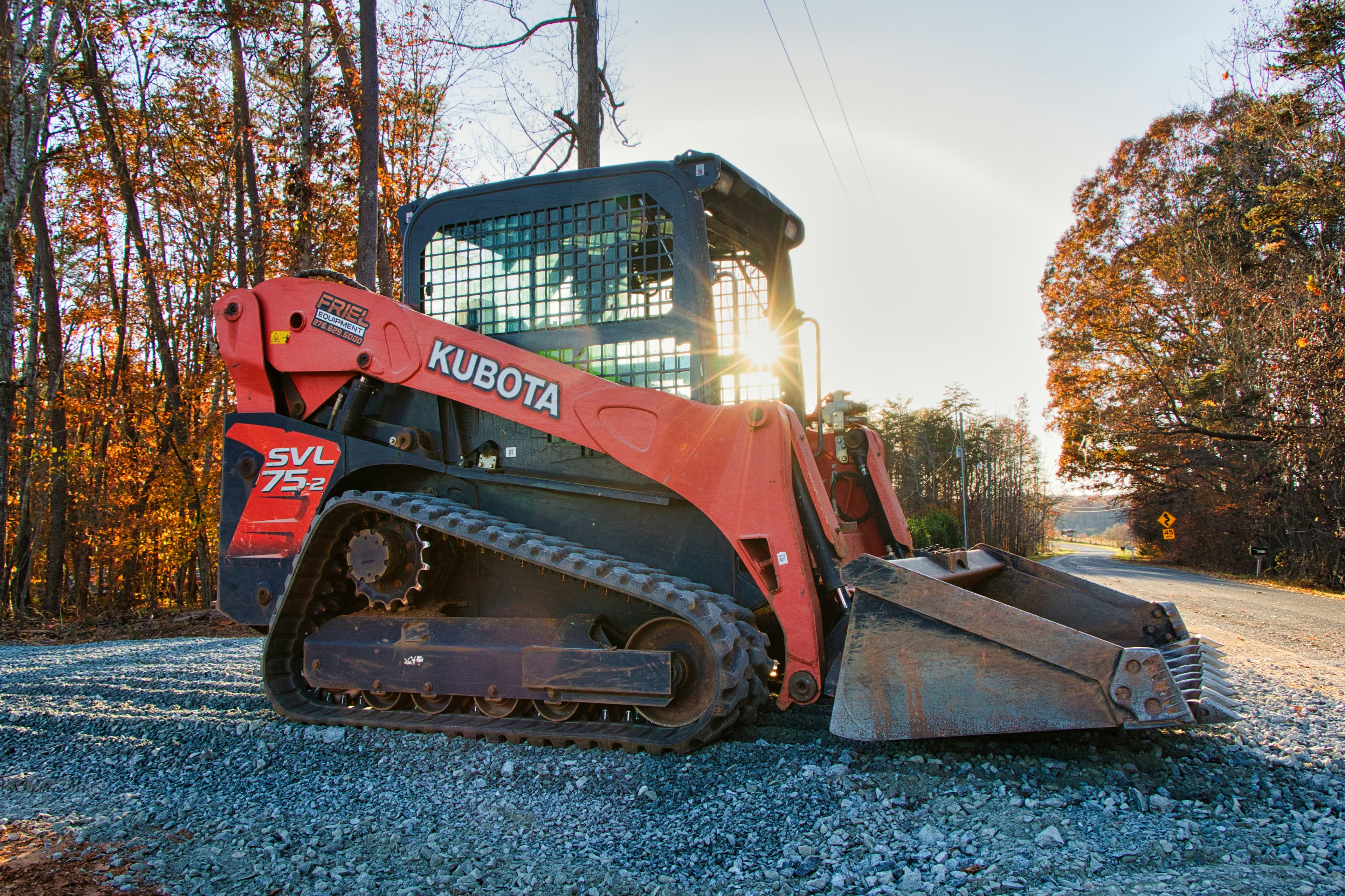 Skid steer at a construction job site